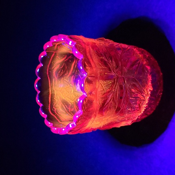 Vintage Marigold Carnival Glass Toothpick Holder - Picture 16 of 16